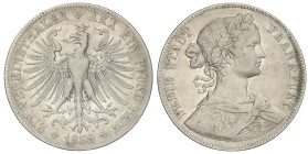 World Coins

German States

Thaler. 1859. FRANKFURT. 18,23 grs. AR. (Golpecitos). KM-360. MBC-.