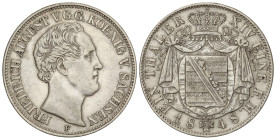 World Coins

German States

Thaler. 1848-F. FRIEDRICH AUGUST II. SAXONY-ALBERTINE. 22,1 grs. AR. (Golpecitos). KM-1148. MBC+.