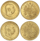 World Coins

Austria

Lote 2 monedas 20 Coronas. 1915. FRANZ JOSEPH I. 13,52 grs. AU (900). Reacuñación Oficial (Restrike). Fr-509R; KM-2818. SC....
