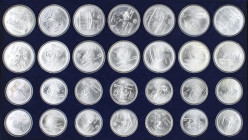 World Coins

Canada

Set 28 monedas 5 (14) y 10 (14) Dollars. 1973 a 1976. AR. Olimpiada Montreal´76. Colección completa. En estuche. SC.