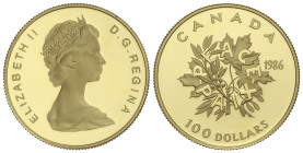 World Coins

Canada

100 Dollars. 1986. ELIZABETH II. 16,95 grs. AU (917). Paz. En estuche original, con certificado. Fr-17; KM-152. PROOF.