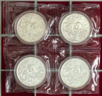 World Coins

China

Lote 4 monedas 10 Yuan. 1992. AR. Panda sobre rama de Eucalipto. En sobrecitos. KM-397. FDC.