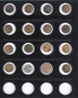 World Coins

United States of America

Lote 16 monedas. 1 Cent Indian Head: 1875, 78, 79, 80 (2), 81, 82, 83 (2), 84, 86. 1 Cent Jefferson: 1918, ...