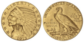 World Coins

United States of America

5 Dollars. 1913. PHILADELPHIA. 8,29 grs. AU (900). Indian Head. Fr-148; KM-129. MBC.