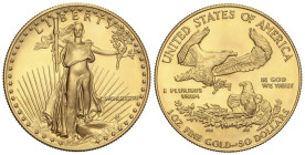 World Coins

United States of America

50 Dollars. 1987. 33,97 grs. AU (916). Fr-B1; KM-219. SC.