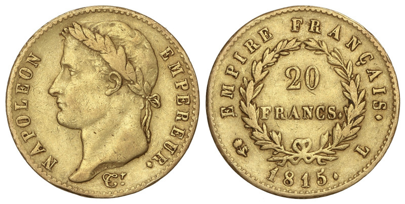 World Coins

France

20 Francs. 1815-L. NAPOLEON EMPEREUR. BAYONNE. Rev.: EM...