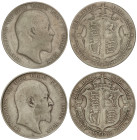 World Coins

Great Britain

Lote 2 monedas 1/2 Crown. 1907 y 1910. EDWARD VII. AR. KM-802. BC+ y MBC-.