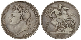 World Coins

Great Britain

Crown. 1821. GEORGE IV. 27,41 grs. AR. Pátina. KM-680.1. BC+.