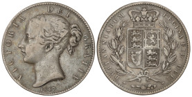 World Coins

Great Britain

Crown. 1847. VICTORIA. 27,87 grs. AR. (Rayitas). Pátina. ESCASA. KM-741. MBC-.