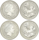 World Coins

Great Britain

Lote 2 monedas 2 Pounds. 1999. AR. Britania. KM-1000. SC.