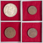 World Coins

Portuguese Indies

Lote 4 monedas 1 Tanga (2), 30 Centavos, 1 Rupia. 1935, 47, 52, 59. AE, AR. A EXAMINAR. KM-22, 24, 28, 31. EBC a S...