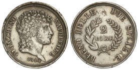World Coins

Italian States

2 Lire. 1813. JOACHIM MURAT. NÁPOLES. 9,89 grs. AR. (Golpes en canto, probablemente descolgada). KM-258. MBC+.