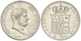 World Coins

Italian States

120 Grana. 1857. FERDINANDO II. NÁPOLES. 27,36 grs. AR. KM-370. EBC-.