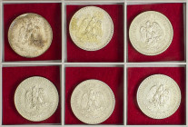World Coins

Mexico

Lote 6 monedas 1 Peso. 1922, 23, 24, 26, 32, 35. AR. A EXAMINAR. KM-455. MBC+ a EBC+.