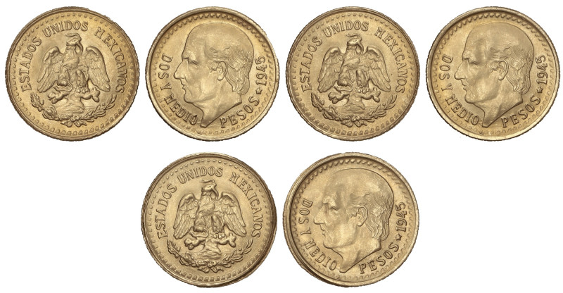 World Coins

Mexico

Lote 3 monedas Reproducción 2-1/2 Pesos. 1945. Peso tot...