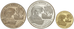 World Coins

Portugal

Set 3 monedas 2 1/2, 25 y 200 Ecu. 1991. AU (8, 48 grs 916), AR Cuni. Portugal y el Nuevo Mundo: Enrique el Navegante. En e...