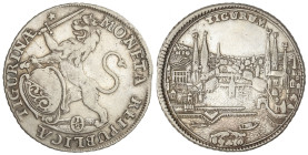 World Coins

Cantons of Switzerland

1/2 Thaler. 1756. ZURICH. 13,4 grs. AR. KM-146. MBC-/MBC.