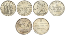 World Coins

Switzerland

Lote 3 monedas 5 Francs. 1939, 41, 44. AR. KM-43, 44, 45. SC.