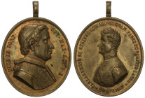 World Coins

Vatican

Carlos Alberto Rey de Cerdeña y Papa Pio IX. 29 Octubre 1847. PIUS IX y CARLO ALBERTO. CERDEÑA - VATICANO. Anv.: CARLALBERTO...