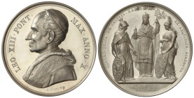 World Coins

Vatican

Medalla Mediación del Papa en el conflicto entre España y Alemania por las islas Carolinas y Palau. 1887. LEON XIII. Anv.: L...