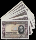 Spanish Banknotes

Banco de España

Lote 20 billetes 50 Pesetas. 22 Julio 1935. Ramón y Cajal. Sin Serie. Ed-366. EBC a EBC+.