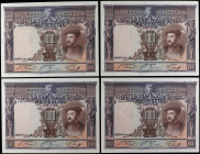 Spanish Banknotes

Banco de España

Lote 4 billetes 1.000 Pesetas. 1 Julio 1925. Carlos I. Cuarteto correlativo. Ed-351. EBC-.