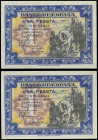 Spanish Banknotes

Estado Español

Lote 2 billetes 1 Peseta. 1 Junio 1940. Hernán Cortés. Serie B. Pareja correlativa. (Levísimas manchitas del ti...