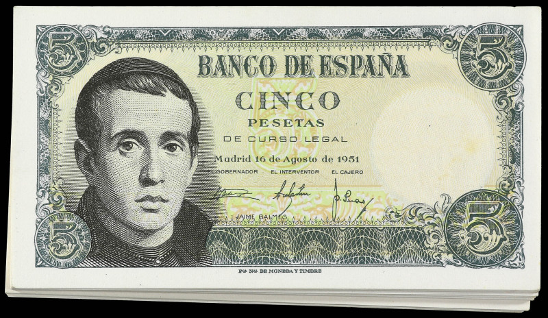 Spanish Banknotes

Estado Español

Lote 71 billetes 5 Pesetas. 16 Agosto 195...