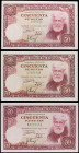 Spanish Banknotes

Estado Español

Lote 3 billetes 50 Pesetas. 31 Diciembre 1951. Rusiñol, Sin Serie, Serie A y B. (Leves arruguitas, uno manchita...