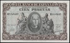 Spanish Banknotes

Estado Español

100 Pesetas. 9 Enero 1940. Colón. Serie D. (esquinas algo tocadas). Ed-438a. SC-.