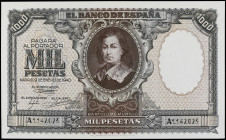 Spanish Banknotes

Estado Español

1.000 Pesetas. 9 Enero 1940. Murillo. Ed-440. EBC-.