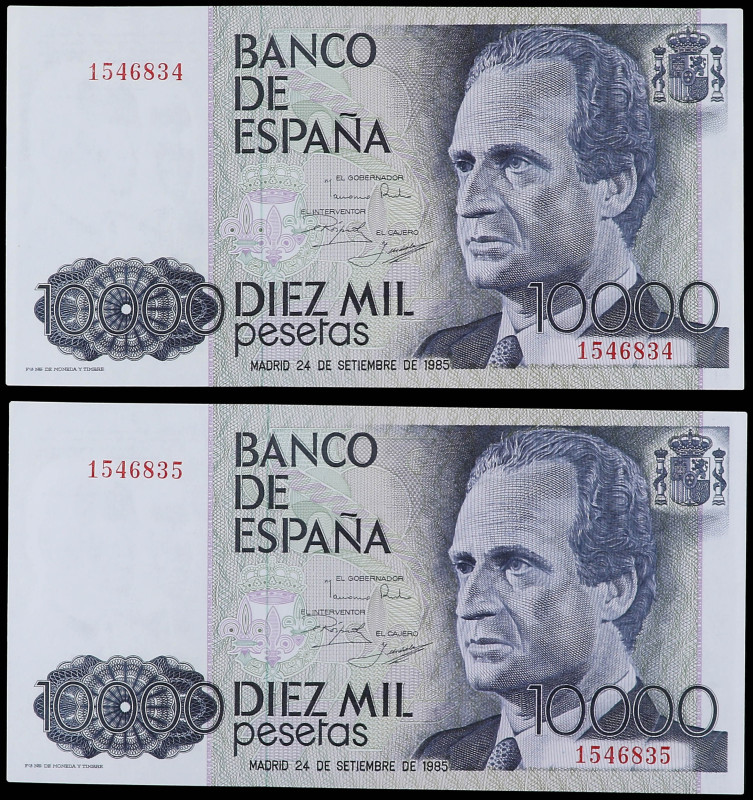 Spanish Banknotes

Juan Carlos I

Lote 2 billetes 10.000 Pesetas. 24 Septiem...