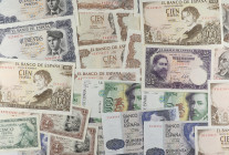 Banknotes. Lots and Collections

Lote 40 billetes 1 a 1.000 Pesetas. 1953 a 1992. 1 Peseta (2) 1953 Marques Santa Cruz, 5 Pesetas (4) 1954 Alfonso X...