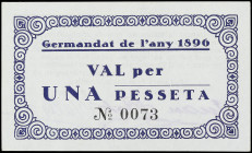 Paper Money of the Civil War

Catalonia

1 Pesseta. 17 Juny 1937. GERMANDAT DE L´ ANY 1896. BARCELONA. RGH-6742. SC.
