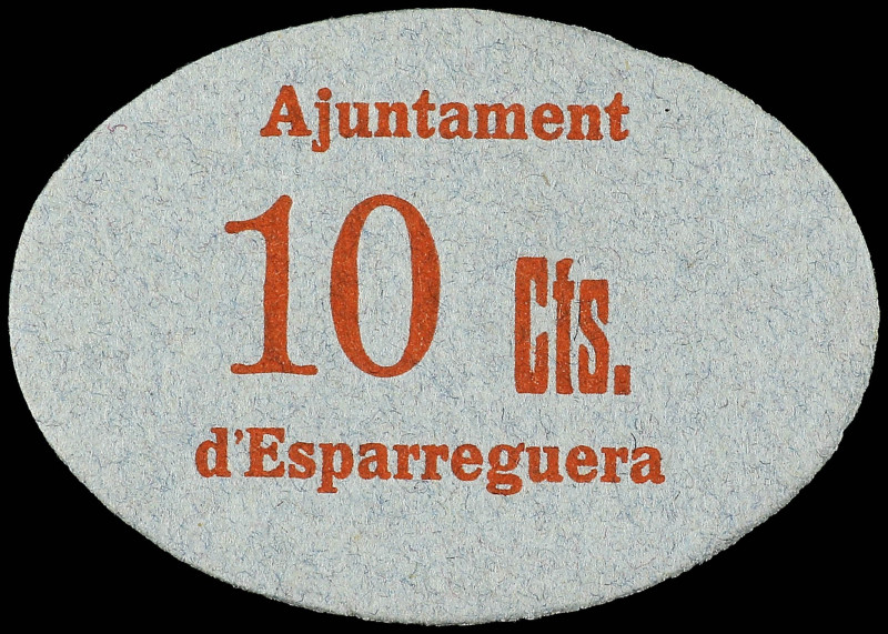 Paper Money of the Civil War

Catalonia

10 Cèntims. Aj. d´ ESPARRAGUERA. Ca...