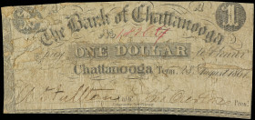 World Banknotes

United States of America

1 Dollar. 1861. ESTADOS UNIDOS. BANK OF CHATTANOOGA. TENNESSEE. ( (Roturas y reparaciones adherido sobr...