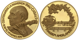 Gold Spanish Medals

Centenario Pau Casals. 1976. Anv.: CENTENARI DE LA NAIXENÇA. PAU CASALS. EL VENDRELL 1876-1976. Busto de Pau Casals a izquierda...