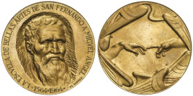 Spanish Medals

A Miguel Angel. 1564-1964. ESCUELA DE BELLAS ARTES DE SAN FERNANDO. Anv.: Busto. Rev.: Escena de la Capilla Sixtina. AE Dorado. Ø 61...