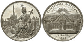 World Medals

Exposición Nacional. 1881. ITALIA. UMBERTO I. MILÁN. Anv.: Diosa a izquierda con corona y cornucopia a sus pies. Rev.: Sol saliendo de...