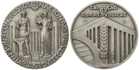 World Medals

Engenharia arquitectura. Congressos Nacionais. 1948. EXPOSIÇAO DE OBRAS PUBLICAS. PORTUGAL. Anv.: Edificio y rama de laurel. Rev.: Ale...