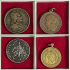 World Medals

Lote 4 medallas. DIFERENTES PAÍSES. Clemente XII Anno IX Br 36 mm (Bartolotti-E734, Lincoln-1787). Exposition Universelle Francia 1867...