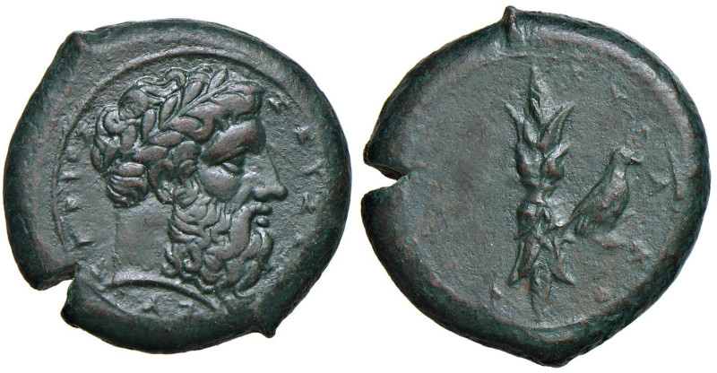 SICILIA Siracusa - Emidramma (?) circa 357-354 - Testa laureata di Zeus a d. - R...