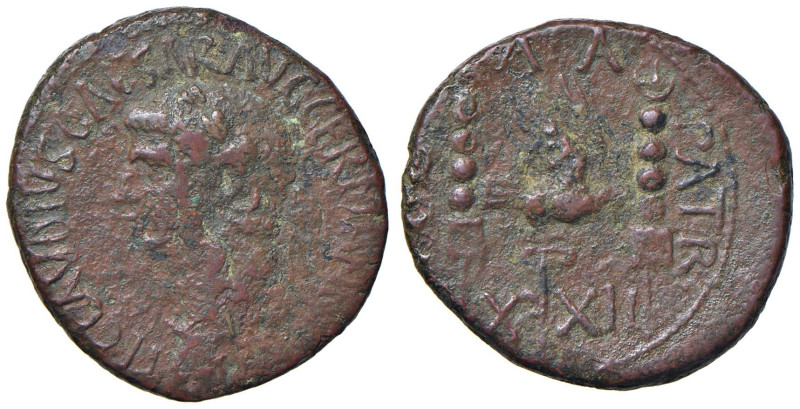 Claudio (41-54) Patrae nella Acaia - R/ Aquila legionaria - RPC 1256 AE (g 11,24...