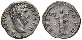Elio (136-138) Denario - Busto a d. - R/ La Felicità stante a s. - RIC 430 AG (g 2,63) Ex Gorny & Mosch, 261, lotto 3670, ex Gorny & Mosch, Auktion 14...