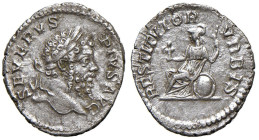 Settimio Severo (193-211) Denario - Testa laureata a d. - R/ Roma seduta a s. - RIC 288 AG (g 2,00)

BB+