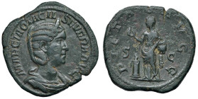 Otacilia Severa (moglie di Filippo I) Sesterzio - Busto diademato a d. - R/ La Pietà stante a s. - RIC 205 AE (g 15,00) Ex Roma Numismatics, 94, lotto...