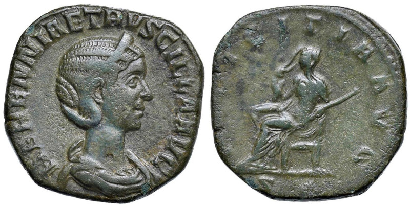 Erennia Etruscilla (moglie di Traiano Decio) Sesterzio - Busto diademato a d. - ...