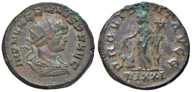 Numeriano (283-284) Antoniniano (Ticinum) Busto radiato a d. - R/ La Provvidenza stante a s. - RIC 447 MI (g 4,68)

BB