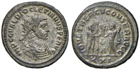 Diocleziano (284-305) Antoniniano (Antiochia) Busto radiato a d. - R/ Diocleziano e la Vittoria - RIC 323 MI (g 5,32)

BB+