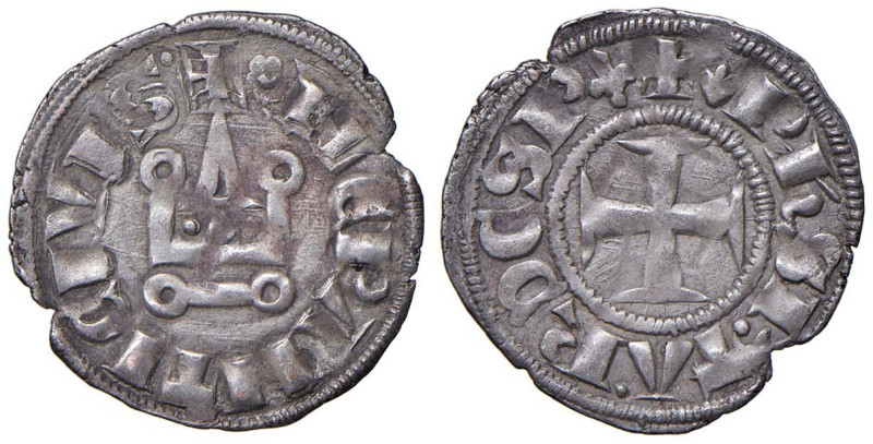 CROCIATE Filippo I di Taranto (1294-1313) Denaro - AG (g 0,99) Despotato dell'Ep...